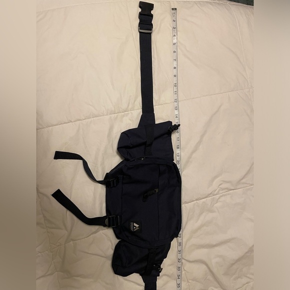 Everest Dual Water Bottle Hiking Fanny Pack Navy Blue - Picture 8 of 9